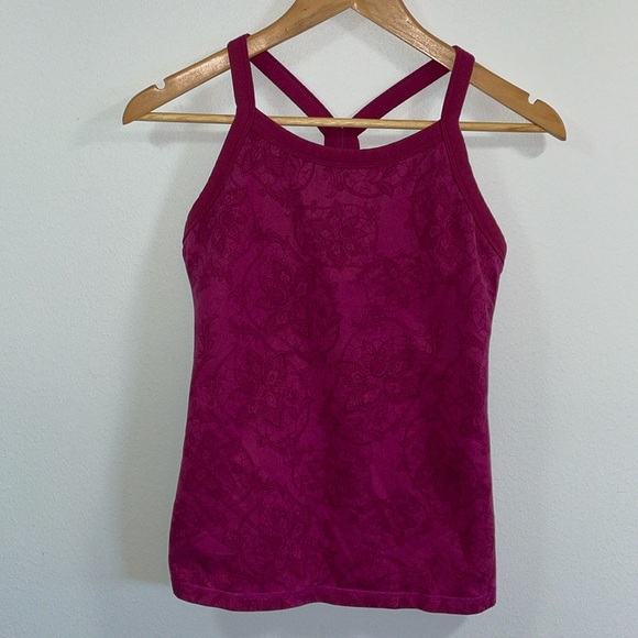 Lululemon Tri Y Lotus Flower Racerback Tank - Picture 2 of 6